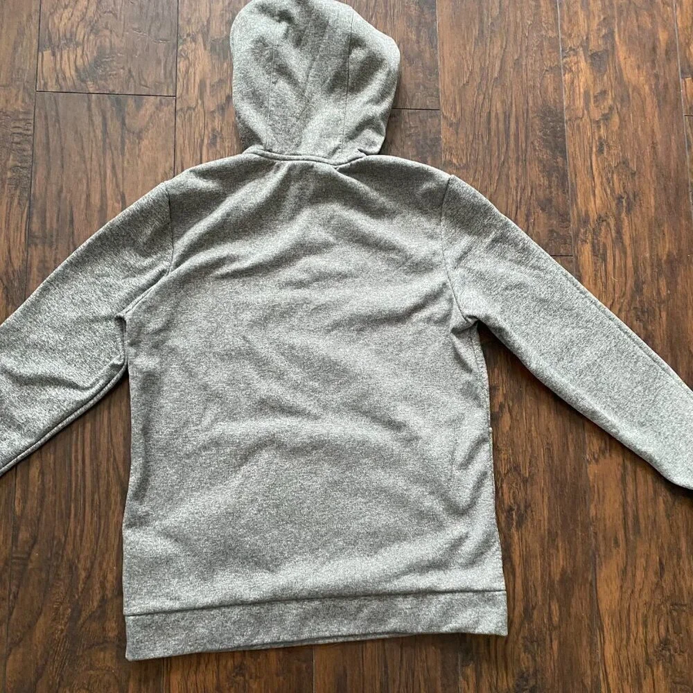 Nike Heather Gray Hoodie with Black Swoosh